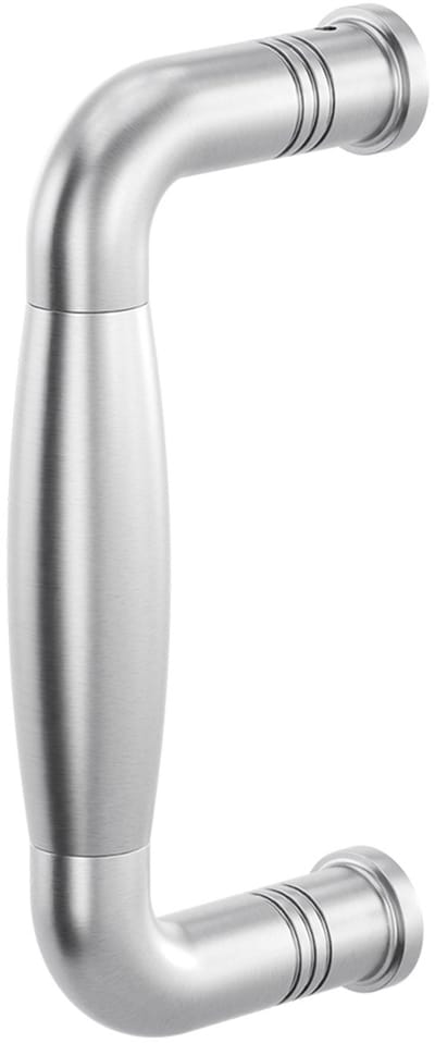 Deurgreep - RVS geborsteld - RVS - GPF - Binnendeur - GPF4946.09A Ika RVS geborsteld gebogen130x60/114mm