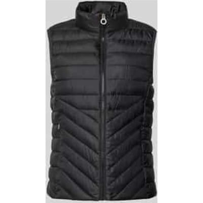 Slim fit bodywarmer met opstaande kraag