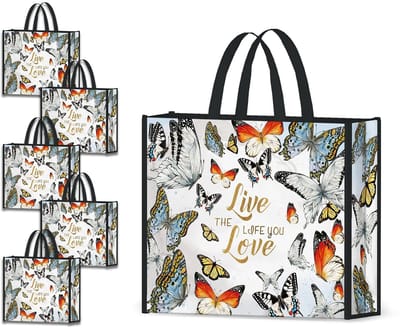 Dailygoods- Boodschappentas Opvouwbaar - Herbruikbare Boodschappentas - Stevige Boodschappentas - Duurzame Draagtassen - Wasbare Boodschappentas - Tot 50 Pond Belastbaar - Tote Bag