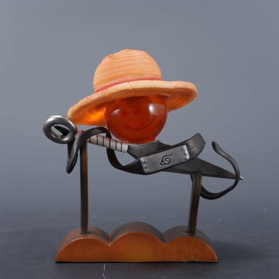 One Piece RoronoHet Begin van een Droom Strooien Hoed Zoro Luffy Woondecoratie Items Vrijheid Mini Gemengd PVC Mode Speelgoed Mooie Cadeaus brown