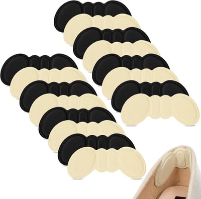 Hielpads voor schoenen voor vrouwen en mannen - 8 paar premium schuimhielen kussenbeschermers tegen uitglijden en wrijving, ideaal voor losse schoenen en comfort