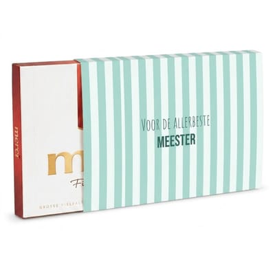 Merci Chocolade | Chocoladecadeaus | Bedankt | Cadeau | Allerbeste Meester | 400 gram | Fotofabriek