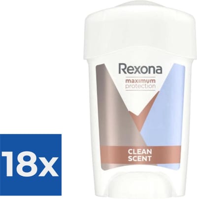 Rexona Maximum Protection - Deodorant - Stick - Clean Scent - 45ml x 18