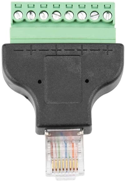 Cosensi - Dailygoody - 8 Pin Digital Adapter Connector - Ethernet Adapter - Plug and Play - Male Conversion Head - Geschikt voor netwerken - Compact formaat