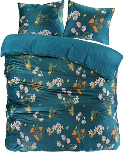 Papillon Parrot Dekbedovertrek - Velvet - Tweepersoons - 200x200/220 cm - Groen