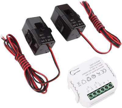 Slimme Energiemeter - WiFi Elektriciteitsmeter - Energieplanning Thuis - Bidirectionele Monitoring - 11.99 x 11 x 3.99 cm - Wit