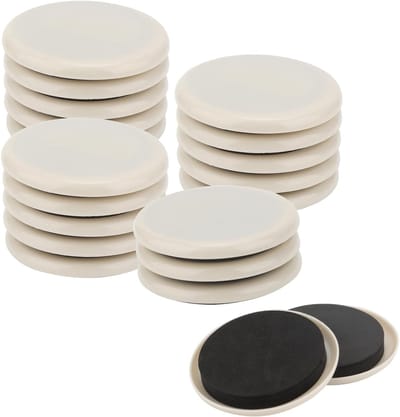 20 Stuks Meubelglijders, 3.5 Inch Herbruikbare Meubel Movers, Ronde Zware Meubelglijders voor Vloerbescherming en Tapijtondersteuning