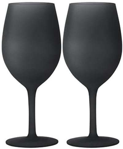 Brunner Wijnglazen Blacksatin - Duurzaam en krasbestendig - Campingglas - Stapelbaar - Vaatwasser bestendig - 2 Stuks