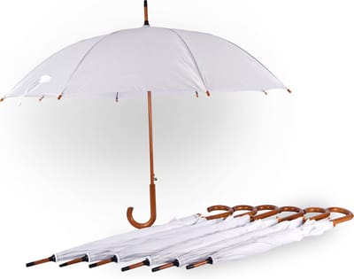 Paraplu 7 stuks - Trouwparaplu's wit | Set van 7 - Automatisch Opvouwbaar | 102 cm Diameter| Windproof Paraplu voor Volwassenen