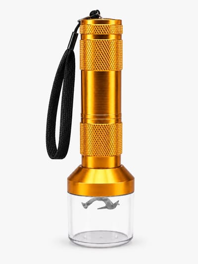 Zirkle - Elektrische Kruidenmaler / Specerijmolen / Mini Spice Grinder / Kruidenmolen - Op Batterijen - Voor Gedroogde Kruiden, Kruidenmixen en Specerijen - Compact voor Thuis, Reizen en Camping - Goud