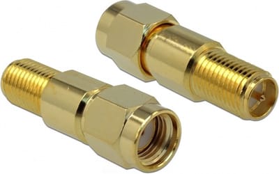 RP-SMA (m) - RP-SMA (v) adapter - 50 Ohm / 3 GHz