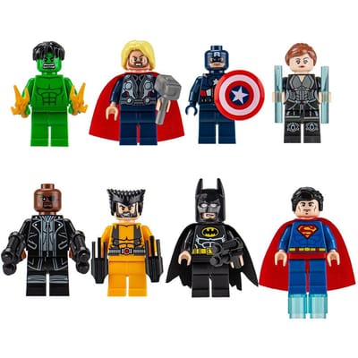 Bouwstenen, humanoïde poppen, speelgoed, miniatuurfiguren, kinderspeelgoed, Figures Assemble Speelgoed Creeper voor Kinderen Educatief Speelgoed