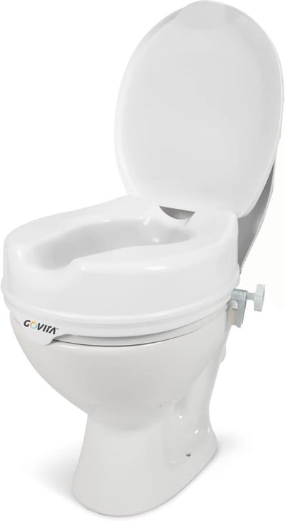 Toiletbril voor Senioren en Gehandicapten met Deksel - Universele WC-Brilverhoging (10 cm)