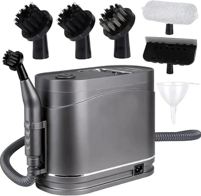 Stoomreiniger - Stoomapparaat Huis - Grondige Schoonmaak - Vijf Opzetstukken - 1.2 Liter Tank - Wit