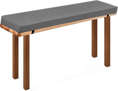 Tuinbank Kussen - Zitkussen Buiten - Comfortabel Zitten - Antislip Ontwerp - 220x28cm - Grijs
