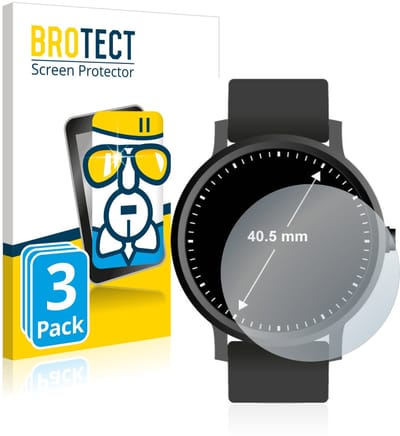 Screenprotector 3 Stuks voor Horloges (Rond, ø: 40.5 mm) Beschermglas transparant