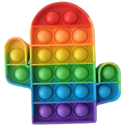 Fidget Speelgoed Regenboog Vlinder Push Bubble Fidget Sensorisch Speelgoed Voor Ouder-Kind Tijd Interactief Spel Speelgoed