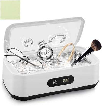 Sieradenreiniger - Ultrasone reiniger - Sieraden poetsen - 5 timer instellingen - 650 ml inhoud - Wit