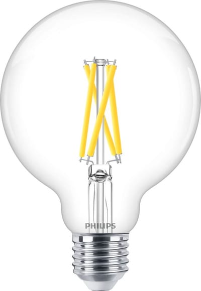 Philips MASTER Value LEDglobe E27 93mm Filament Helder 5.9W 806lm - 922-927 Zeer Warm Wit | Beste Kleurweergave - Dimbaar - Vervangt 60W