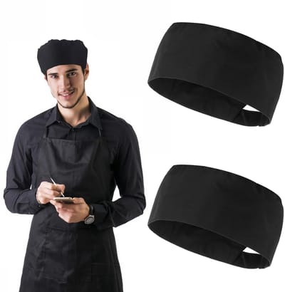 Dailygoods- Chef Hoed 2 Stuks - Verstelbare Koksmuts - Ademend Ontwerp - Lichtgewicht - Duurzaam - Geschikt voor Keuken en Food Service