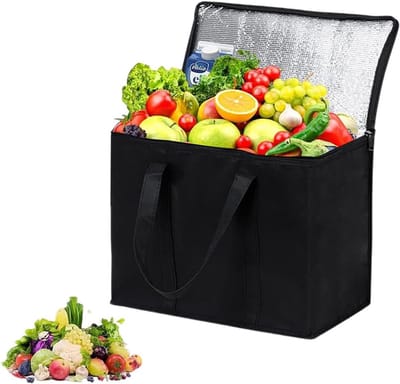Koeltas 35 Liter - Opvouwbare Thermotas - Geïsoleerde Boodschappentas - Waterdichte Voering - Voor Picknick, Camping, BBQ en Boodschappen