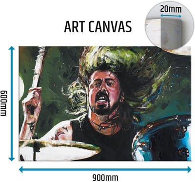 Dave Grohl 03 canvas 90x60 cm