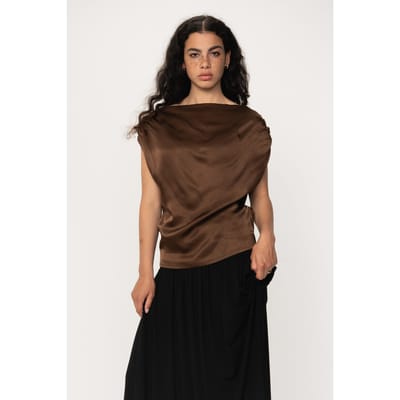 VIVEH Adhara Top Walnut Größe: 34 | Blusen Outlet | Damen | Braun