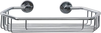 tesa® Draad doucherek, hoogglans verchroomd metaal, zelfklevend, 65 mm x 275 mm x 135 mm