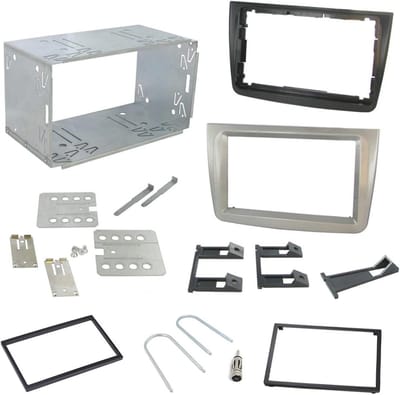 DIN Autoradio Frame voor Alfa Romeo Mito - Perfecte Passform met Montagebeugels en Antenne Adapter