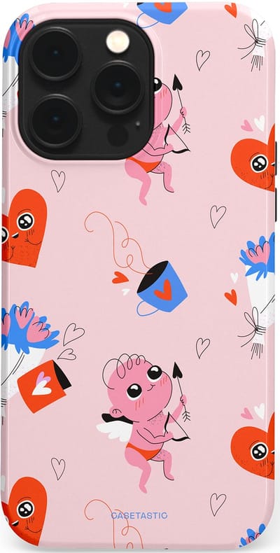 Casetastic Hoesje Geschikt voor Apple iPhone 14 Pro Max Magsafe - Stijlvolle Beschermende Duo-layer Case - Cupido's Keuze