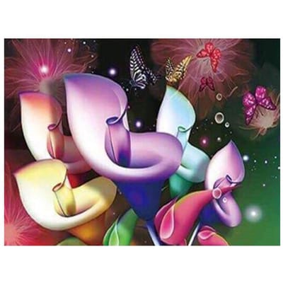 Volledige ronde diamant borduurwerk Morning Glory kruissteek handwerken 5D Diy Diamond schilderij 20X30CM pink