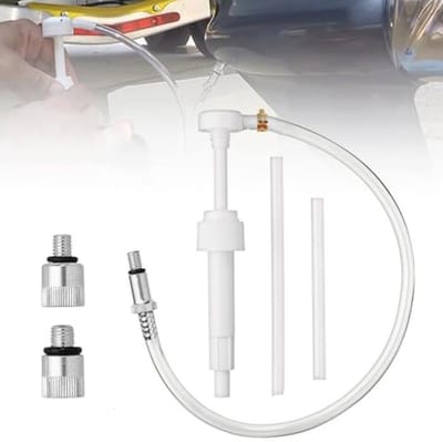 Handpomp voor transmissieolie, 8 cc smeerpomp met adapters voor buitenboordmotoren