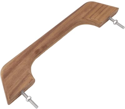 Dailygoods- Houten Leuning 12 Inch - Ergonomische Armleuning - Weerbestendig - Teak Houten - Boot/RV Accessoire - Unieke Esthetische Aantrekkingskracht - Bootleuning