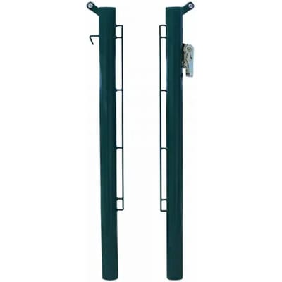 Paar vaste metalen padelpalen van 80 mm Softee Equipment Deluxe