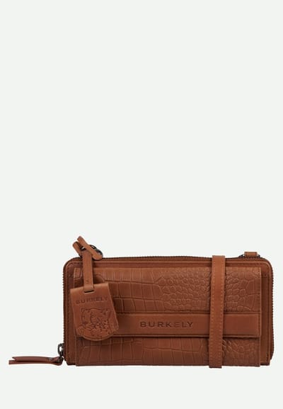 Burkely Casual Carly Phone Wallet - Tas - Volwassenen - Cognac
