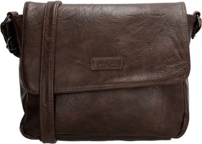 Beagles Murcia Schoudertas Dames - Crossbodytas met verstelbare schouderband - Tas van Imitatieleder met overslag - Donkerbruin