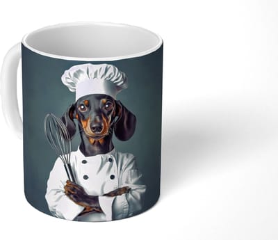 Mok - Koffiemok - Hond - Garde - Kok - Mokken - 350 ML - Beker - Koffiemokken - Theemok