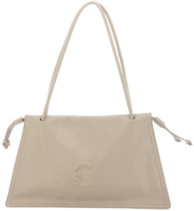 COCCINELLE Leren schoudertas Dulse Shoulderbag Sandshell beige