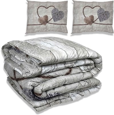Dekbed zonder overtrek - All year 200x220cm - Love - Wasbaar Dekbed Zonder Overtrek – Hypoallergeen & Antibacterieel – 30 dagen proefslapen - Wasbaar hoesloos dekbed - Bedrukt dekbed - zomerdekbed & winterdekbed