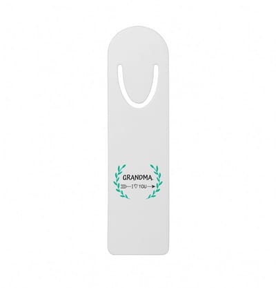 Hacebo® - grandma I love you metalen boekenlegger - Oma - de liefste oma - verjaardag - cadeautje voor oma - oma artikelen - kado - geschenk Bladwijzer boekenleggers - 12.7 cm x 3.2cm