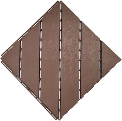 Terrastegels Houtnerf - Vloerpanelen Tuin - Balkon Verfraaien - Eenvoudige Installatie - 30x30 cm - Lichtbruin