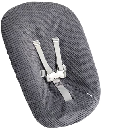 #13 Newborn hoes, Pluche wafel grijs, Stokke Tripp Trapp. Ook geschikt voor Kidsmill Up.