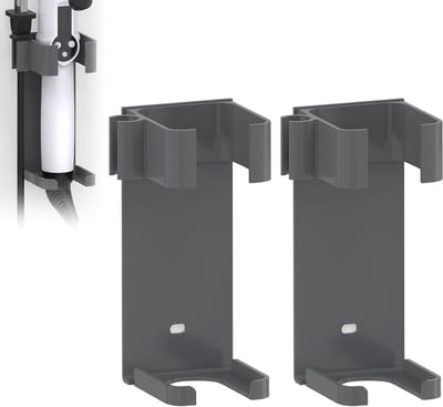 Extra grote muurhouder voor krultangen en stylingtools, opbergoplossing voor haaraccessoires, grijs en praktisch