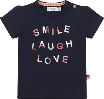 Dirkje T-Shirt Korte Mouw Smile Navy 68