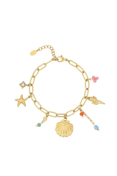 Goudlief armband beach for life - Roestvrij staal - Verkleurt niet