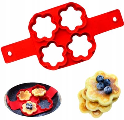 Siliconen Vorm voor Pannenkoeken, Gebakken Eieren & Pancakes - Stervormig