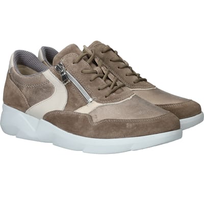 Waldlaufer - 668001-K-Funky - Lage sneakersDames sneakers - Kleur: Wit/beige - Maat: 37.5