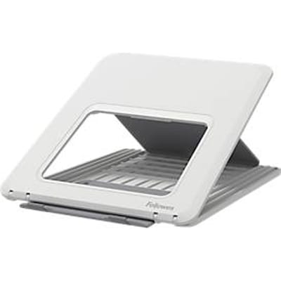 Fellowes Breyta™ laptopstandaard, voor 1 laptop tot 15" & tot 5 kg, in hoogte verstelbaar, opvouwbaar, B 235 x D 268 x H 14 mm, 100% gerecycled kunststof, wit
