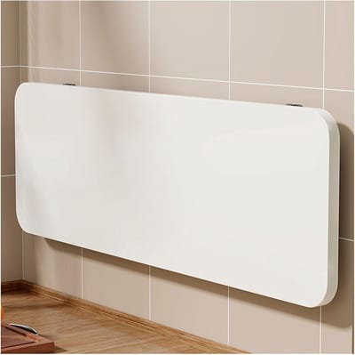 Wandklaptafel - Opklapbaar bureau - Ruimtebesparend werken - Sterk draagvermogen - 80x20cm - Wit