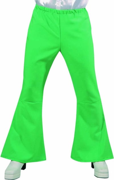 Hippie Disco broek groen man - Maat 50/52